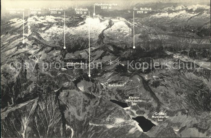 Reisseck Kaernten mit Hochalpmassiv und Seenplateau