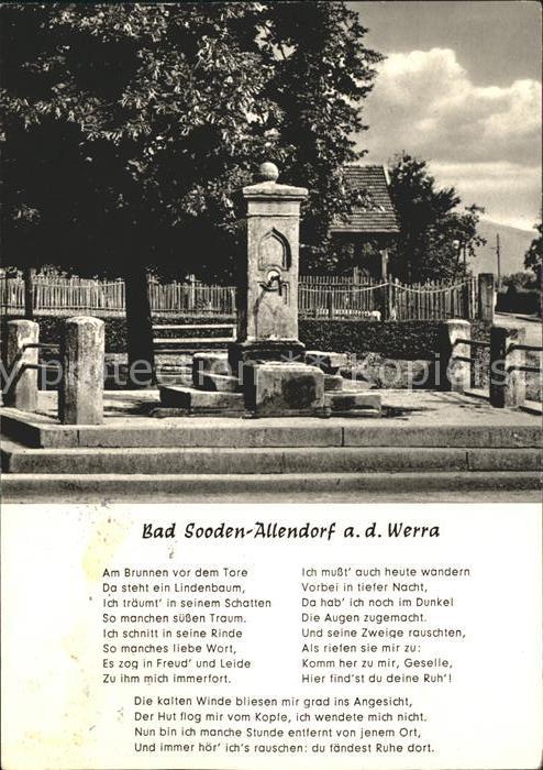 Allendorf Bad Sooden Zimmersbrunnen und Gedicht