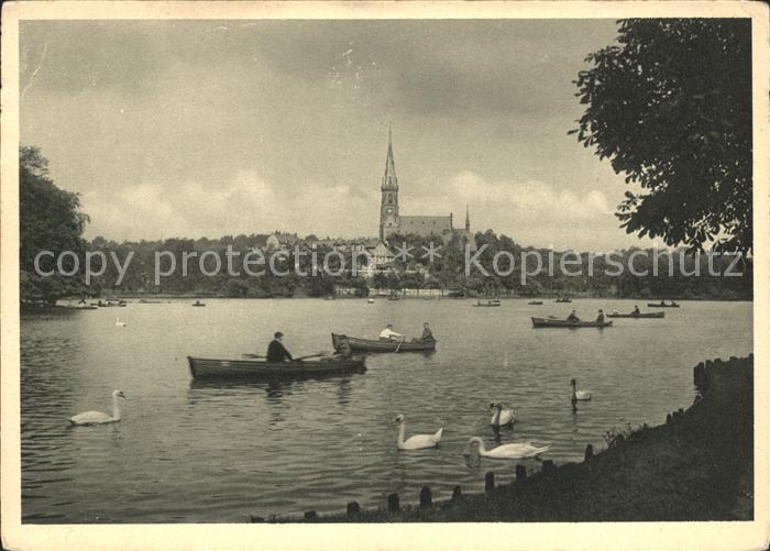 CHEMNITZ Sachsen Schlossteich mit Schlosskirche