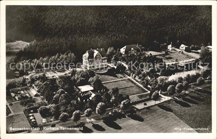 Benneckenstein Fliegeraufnahme Kurhaus Tannenwald