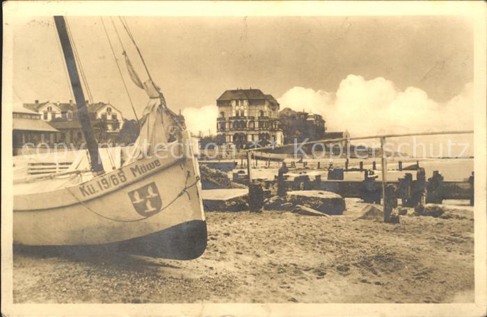 Kuehlungsborn Ostseebad Strand Boot