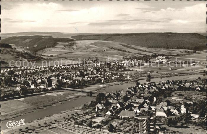 Beverungen Fliegeraufnahme Weser