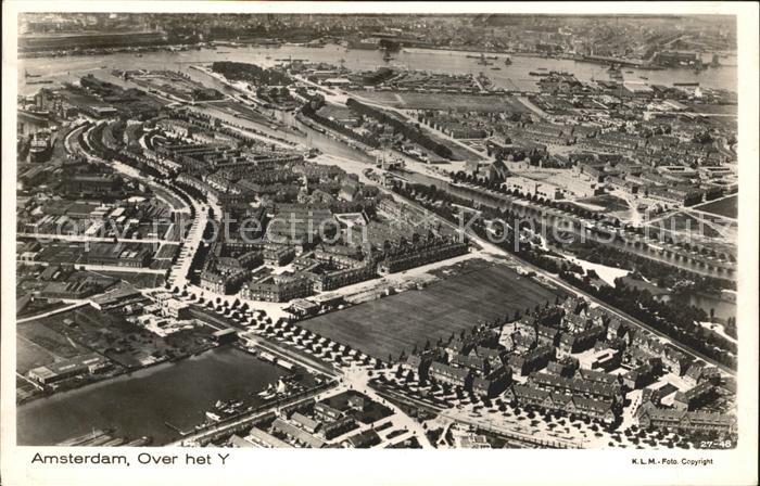 Amsterdam Niederlande Fliegeraufnahme Ober het Y