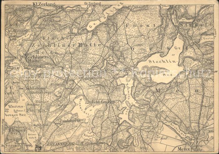 Rheinsberg Landkarte Stechliner See