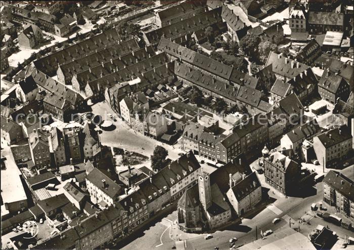 Augsburg Fliegeraufnahme Fuggerei