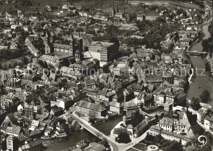 Bamberg Fliegeraufnahme Dompartie