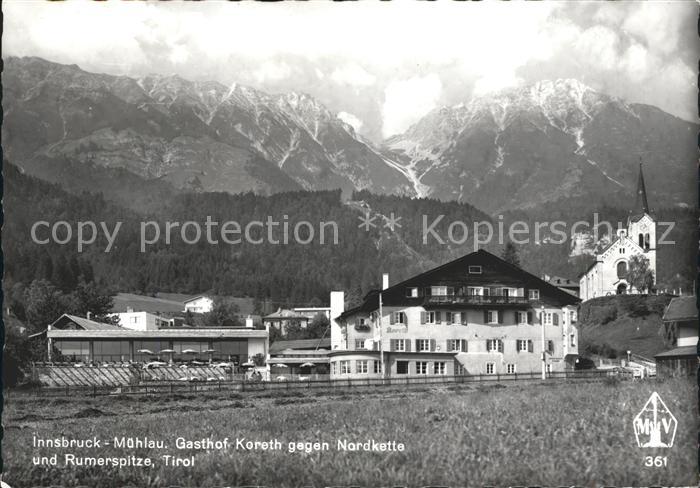 Muehlau Tirol Gasthaus Koreth Rumerspitze