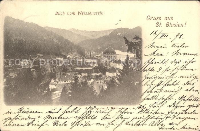 St Blasien Blick vom Weissenstein