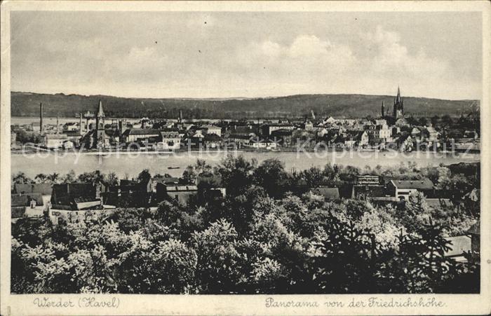 Werder Havel Panorama von der Friedrichshoehe