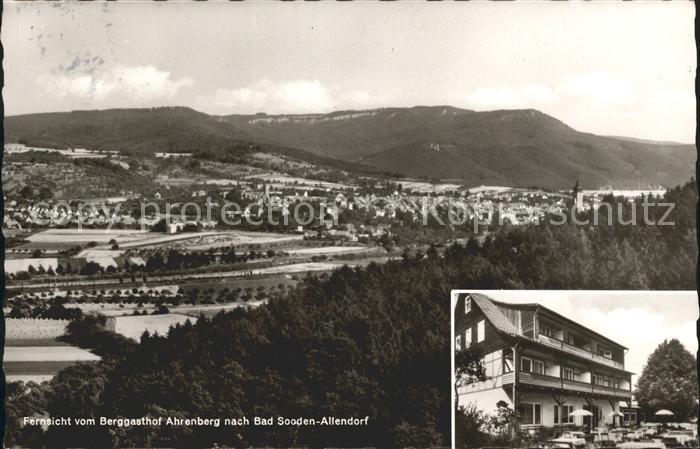 Allendorf Bad Sooden Fernsicht vom Berggasthof Ahrenberg