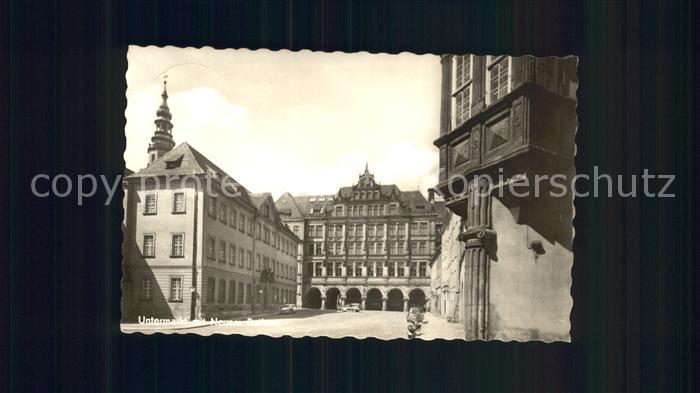 Goerlitz Sachsen Untermarkt mit Neuem Rathaus