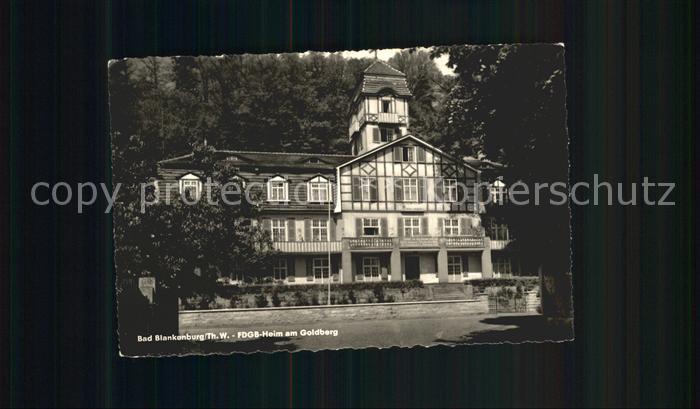 Bad Blankenburg FDGB Heim am Goldberg