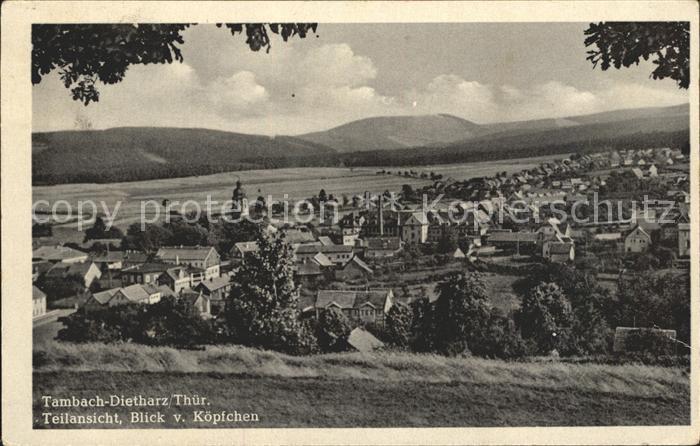 Dietharz Tambach Teilansicht Blick vom Koepfchen