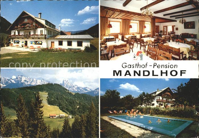 Annaberg-Lungoetz Gasthof Pension Mandlhof Schwimbad Gastraum Panorama