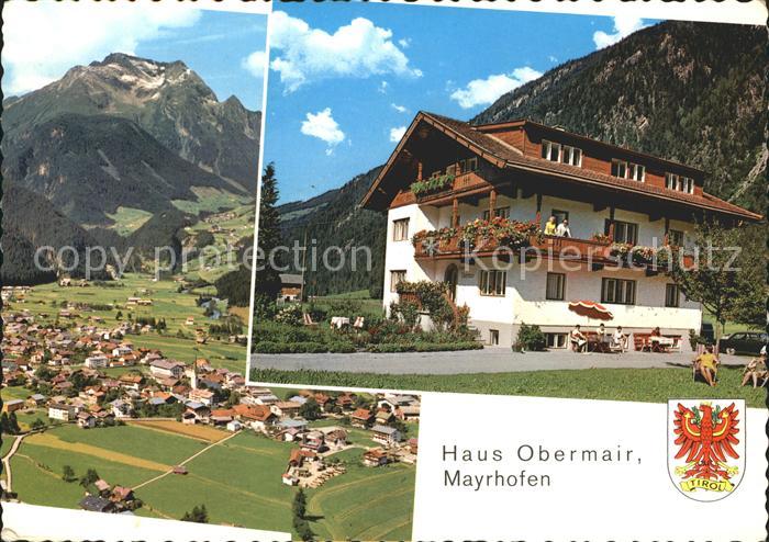 Mayrhofen Zillertal Totalansicht Haus Obermair