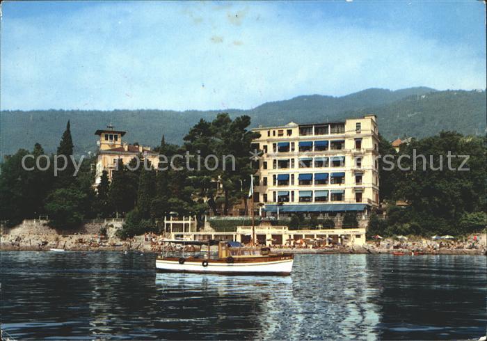 Opatija Abbazia Grand Hotel Belvedere Fahrgastschiff