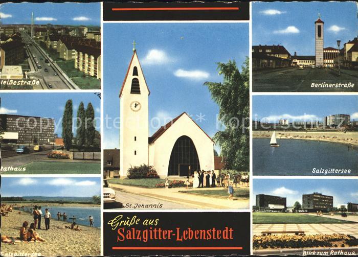 Lebenstedt Weisse Strasse Berlinerstr St Johanniskirche Salzgittersee Rathaus