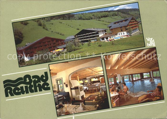 Reuthe Vorarlberg Kurhotel Moorheilbad Gastraum Hallenbad