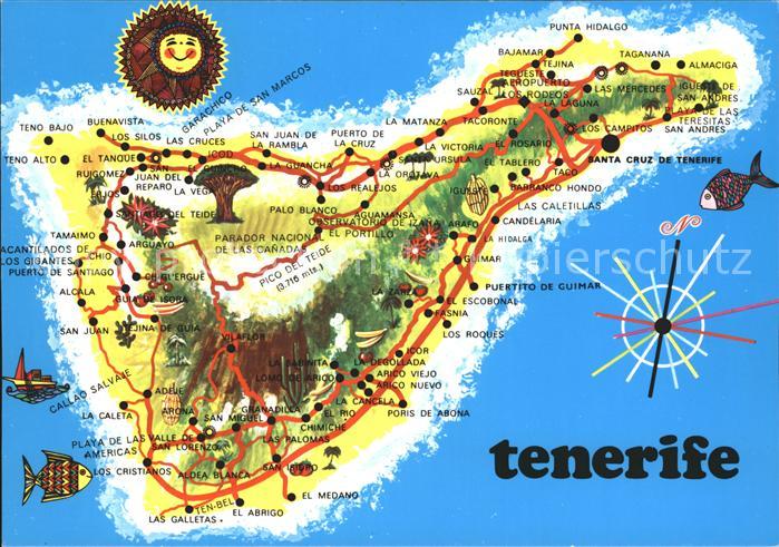 Tenerife Mapa de la Isla