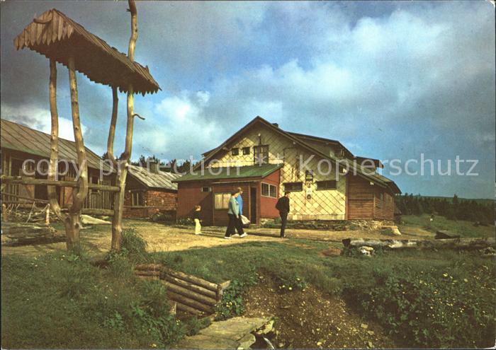 Jeseniky Gebirge Turisticka chat Svycarna na zapadnim svahu Maleha Deda