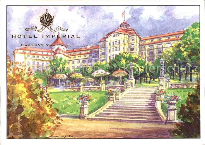 Karlovy Vary Lazensky Hotel Imperial Kuenstlerkarte