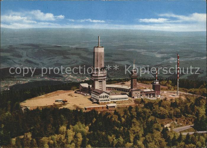Grosser Feldberg Taunus Fernmeldeturm Fliegeraufnahme