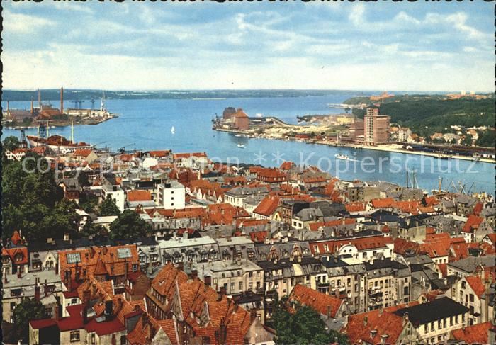 Flensburg Foerde Fliegeraufnahme