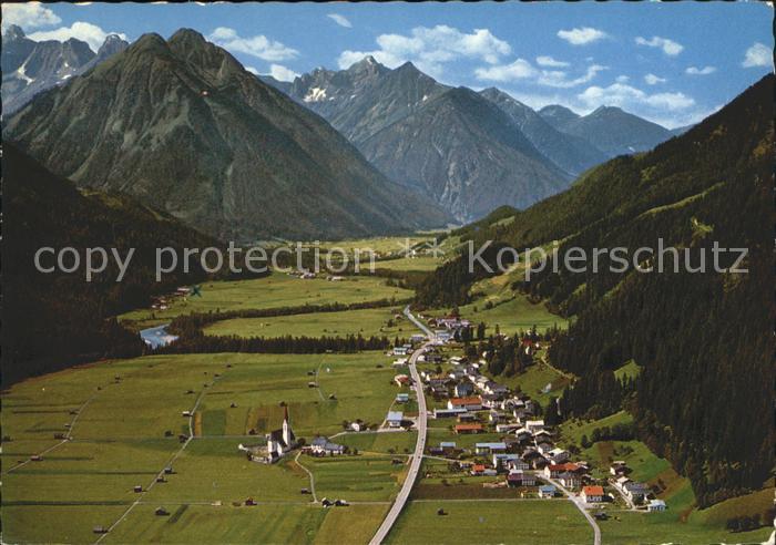 Elbigenalp Fliegeraufnahme Sonnenkogeln