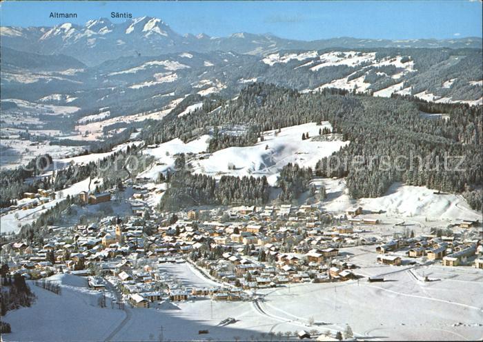 Oberstaufen Oberallgaeu Bayern Fliegeraufnahme