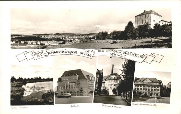 Schwenningen Neckar Panorama Neckar Ursprung Uhrenfabrik Mauthe Kienzle Uhrenfab