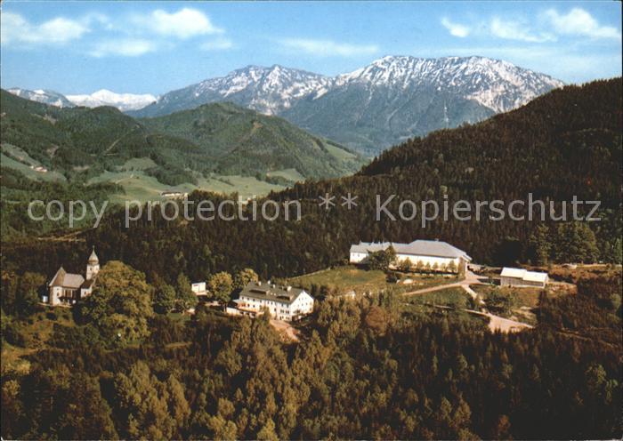 Maria Eck Fliegeraufnahme Alpenpanorama