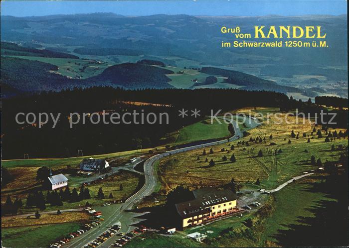 Kandel Waldkirch Breisgau mit Berghotel Berggasthaus Kandelhof Bergkapelle Flieg