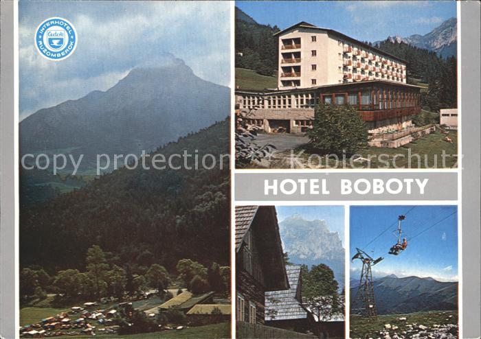 Terchova Hotel Boboty Mala Fatra Camping Sessellift