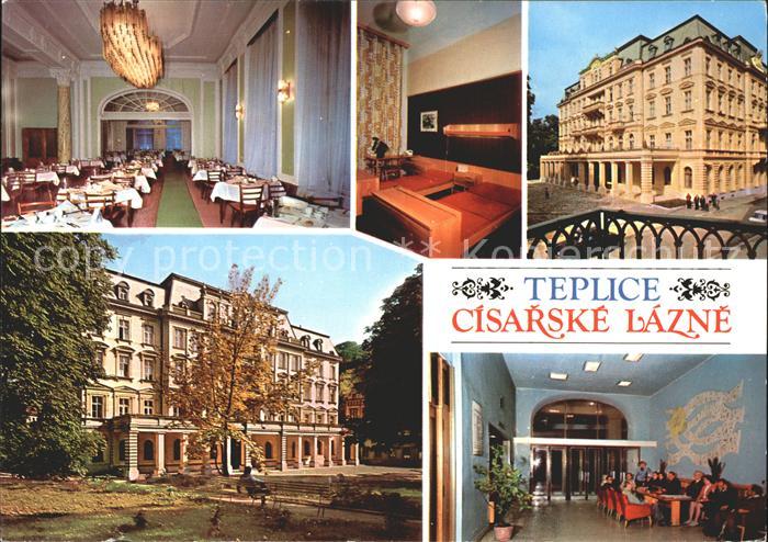 Teplice Cisarske Lazne Speisesaal Zimmer Empfangshalle