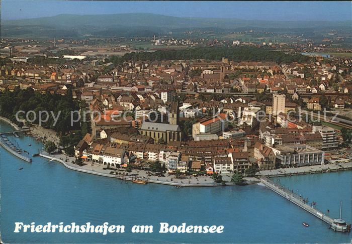 Friedrichshafen Bodensee Altstadtkern Fliegeraufnahme