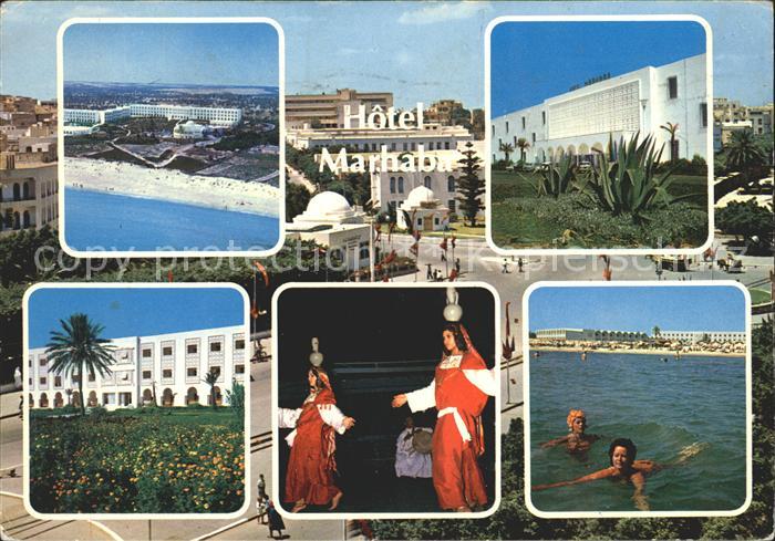 SOUssE  Tunesie Hotel Marhaba Fliegeraufnahme Garden Taenzerinnen Swimmingpool