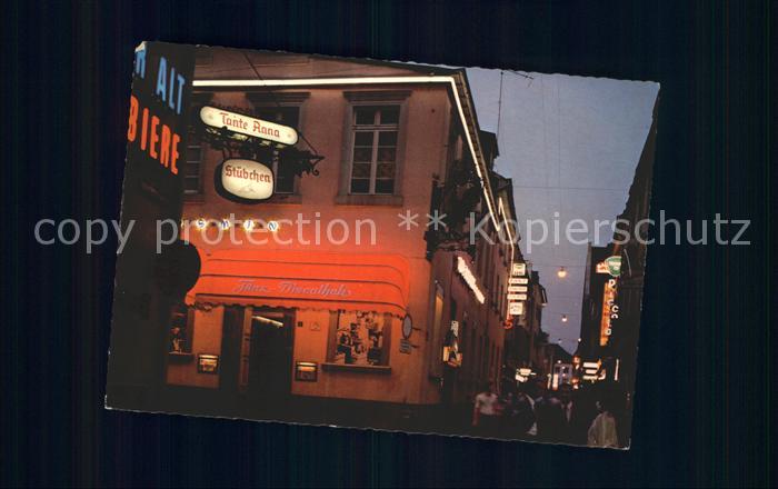 DuessELDORF CITY Altstadt bei Nacht