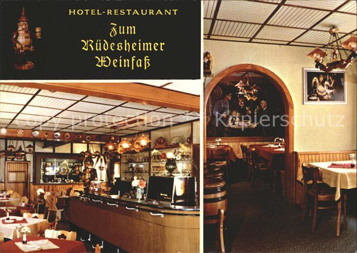 Ruedesheim Rhein Hotel Zum Ruedesheimer Weinfass Bar Gaststube