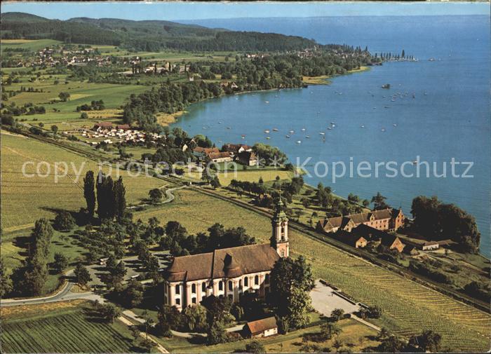 Birnau Basilika Birnau am Bodensee Fliegeraufnahme