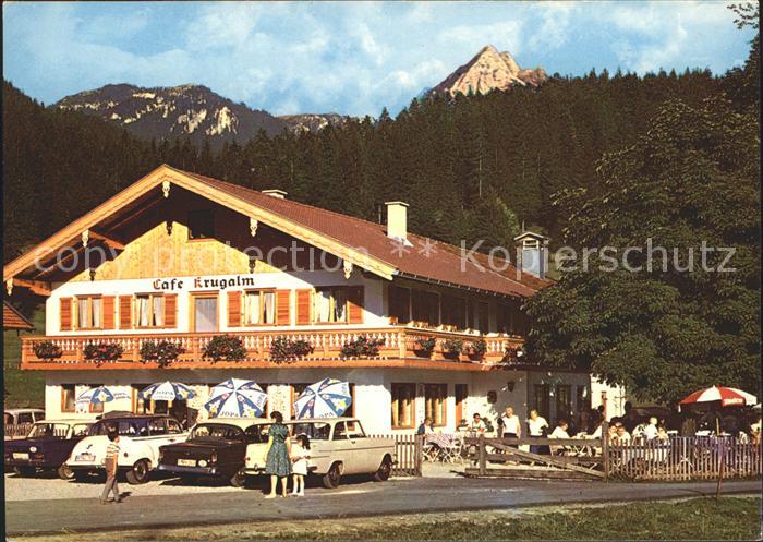Wendelstein Berg Cafe Krugalm zwischen Hammer und Geitau