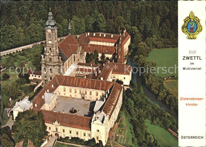 Zwettl-Niederoesterreich Stift Zisterzienserkloster Fliegeraufnahme