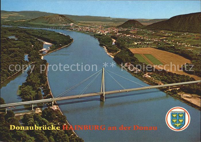 Hainburg Donau Fliegeraufnahme Donaubruecke