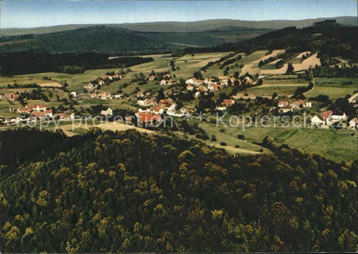 Hesselbach Odenwald Fliegeraufnahme Gasthaus Pension Drei Lilien