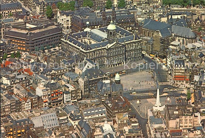 Amsterdam Niederlande Fliegeraufnahme mit Koenigspalast