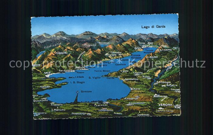 Lago di Garda Panoramakarte