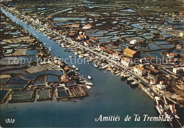 La Tremblade Fliegeraufnahme Port et parcs a huitres