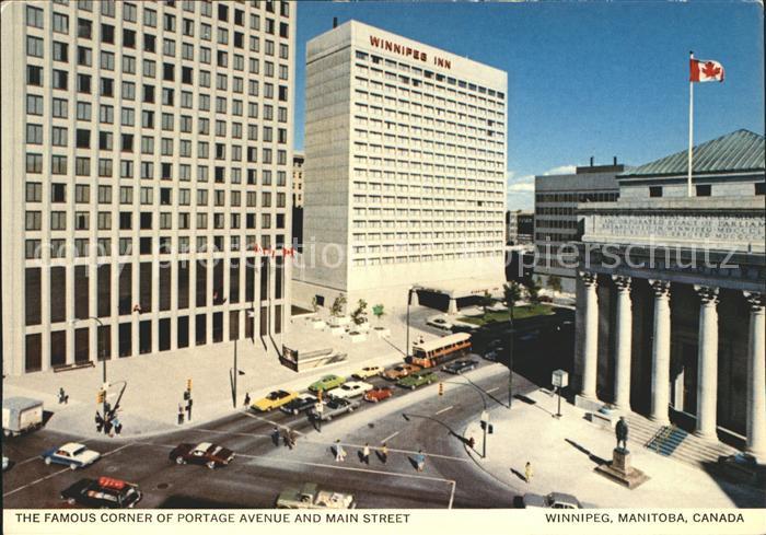 Manitoba Portage Avenue and Main Street Winnipeg Inn