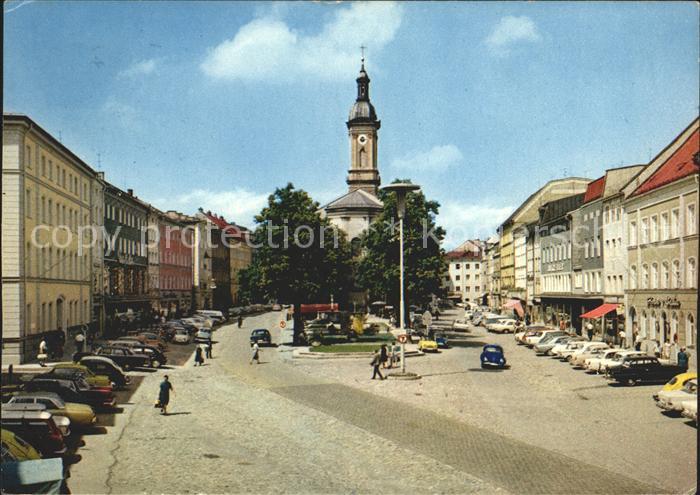 Traunstein Oberbayern Stadtplatz