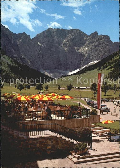 Karwendel Alpengasthof Eng Grossen Ahornboden Grubenkar Nordwand