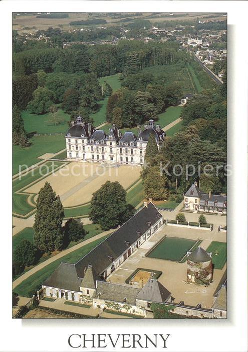 Cheverny Fliegeraufnahme Chateau Communs